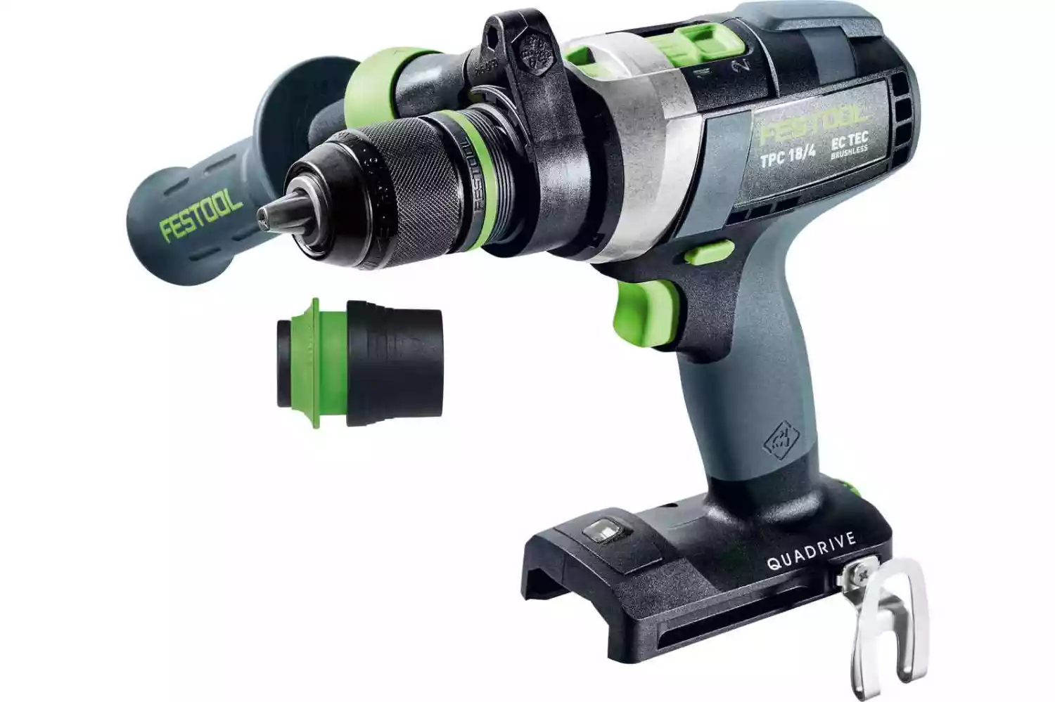 Festool TPC 18/4 I-Basic QUADRIVE 18V Li-Ion accu klopboormachine body in systainer - 75Nm