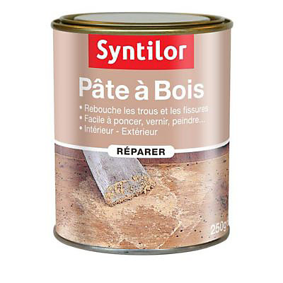 Pâte à bois Chêne foncé 500 g Syntilor