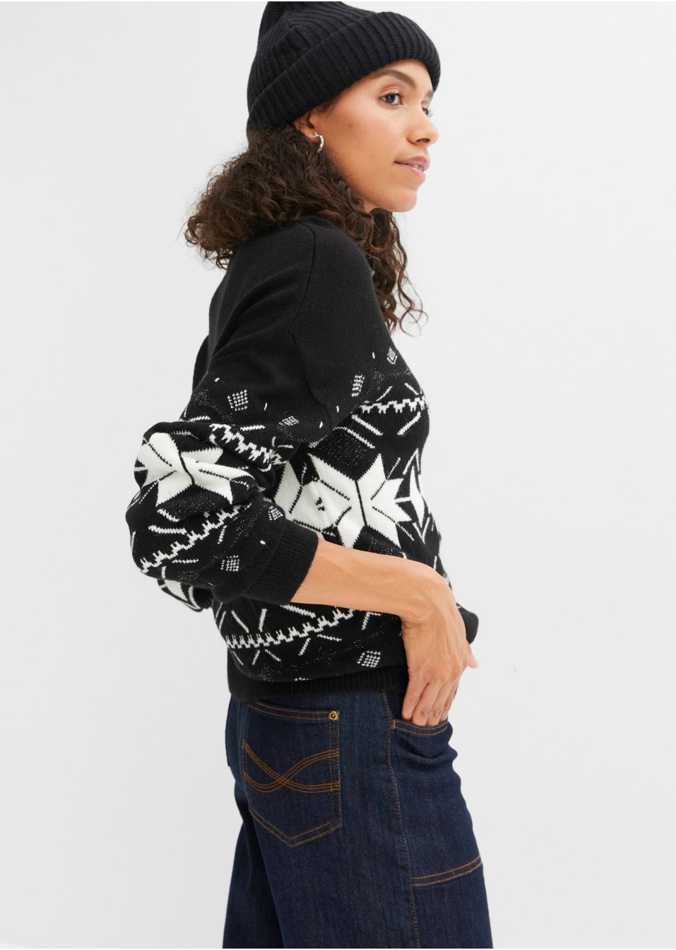 Pull norvégien avec paillettes