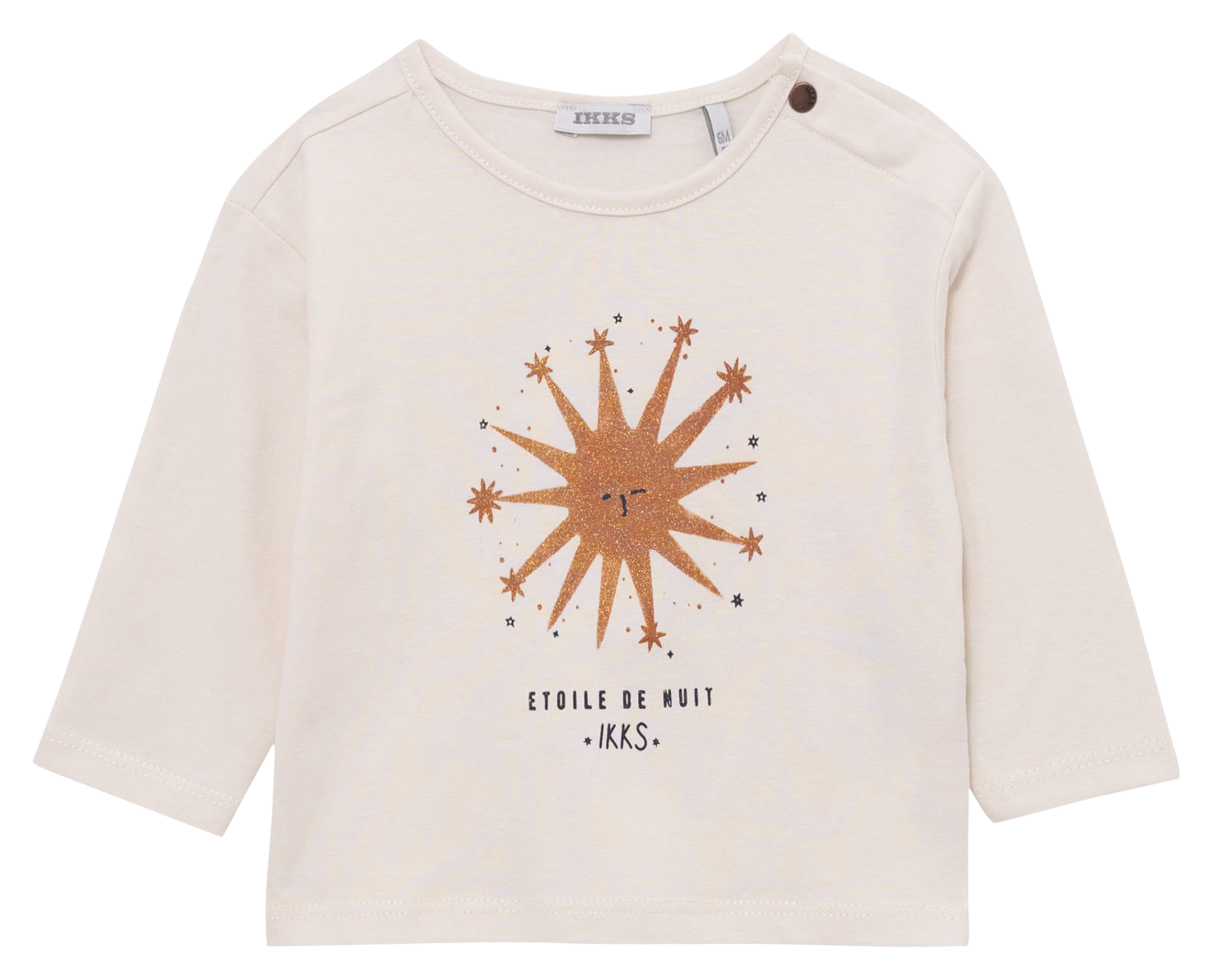 Tee-shirt droit col rond en coton | Blanc