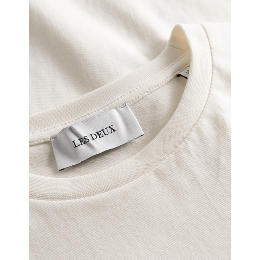 Les Deux Camden T-shirt, Light Ivory/Black, M