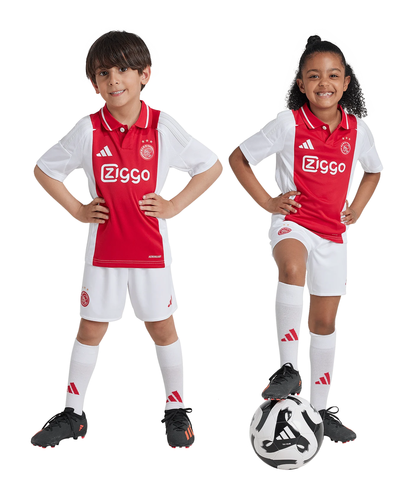 adidas Ajax Amsterdam Minikit Home 2024/2025 Kids Weiss