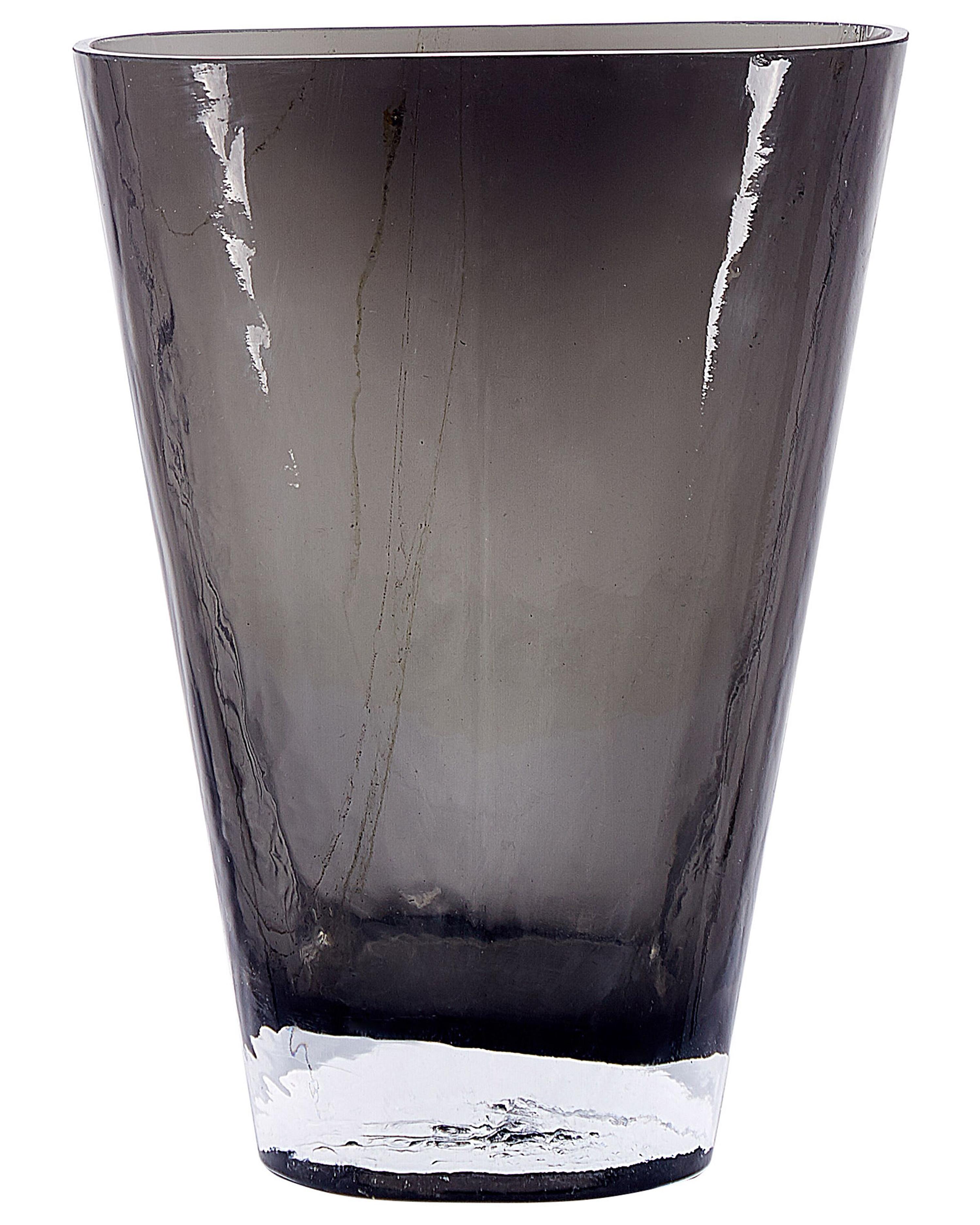 Bloemenvaas MITATA Glas 20 cm Grijs