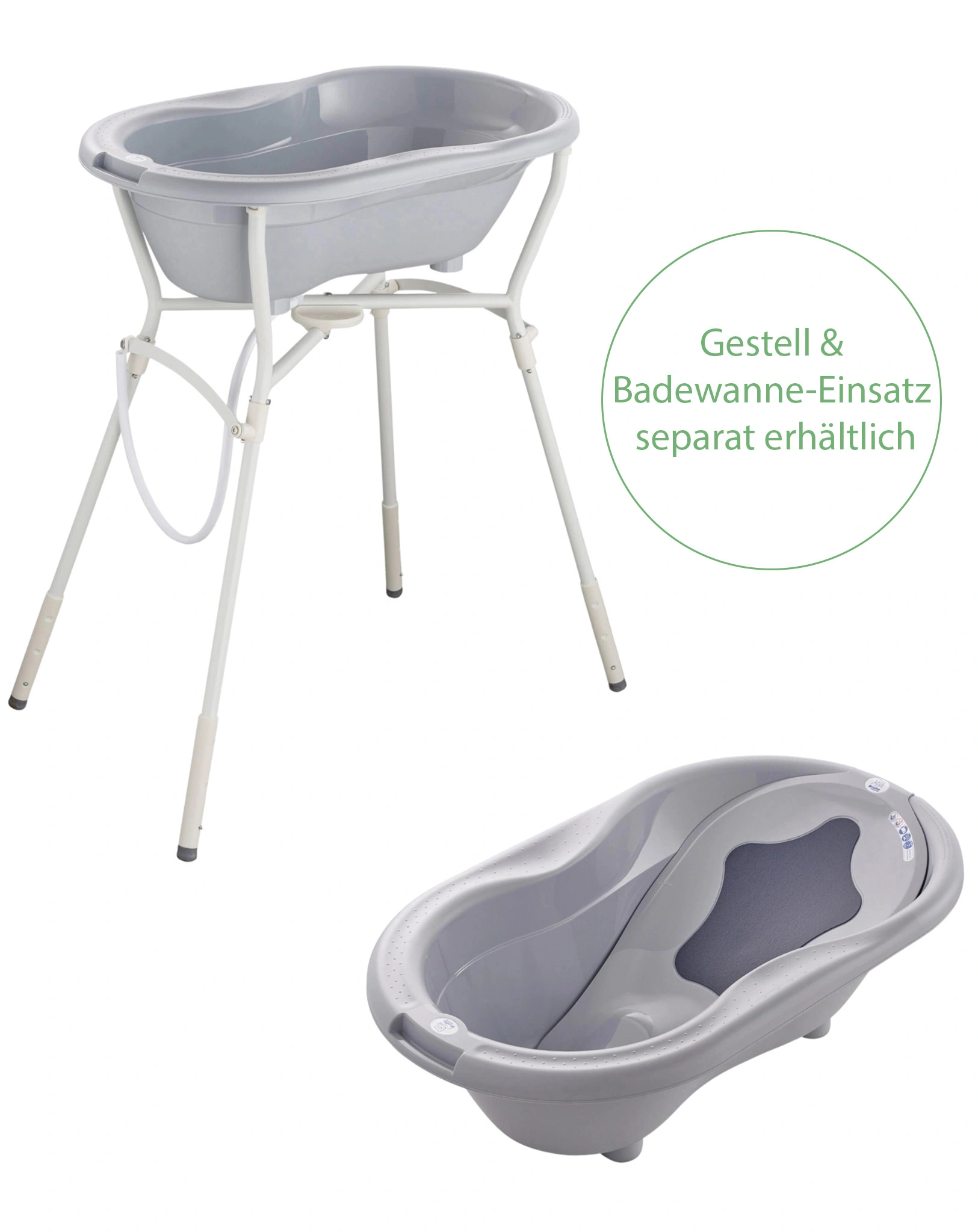 Baby-Badewanne TOP (44,5x22) in grau