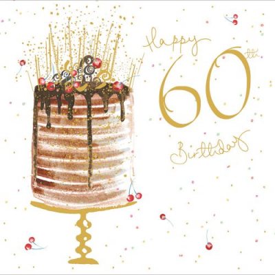 Wonderful 60th Birthday Choc Cake
