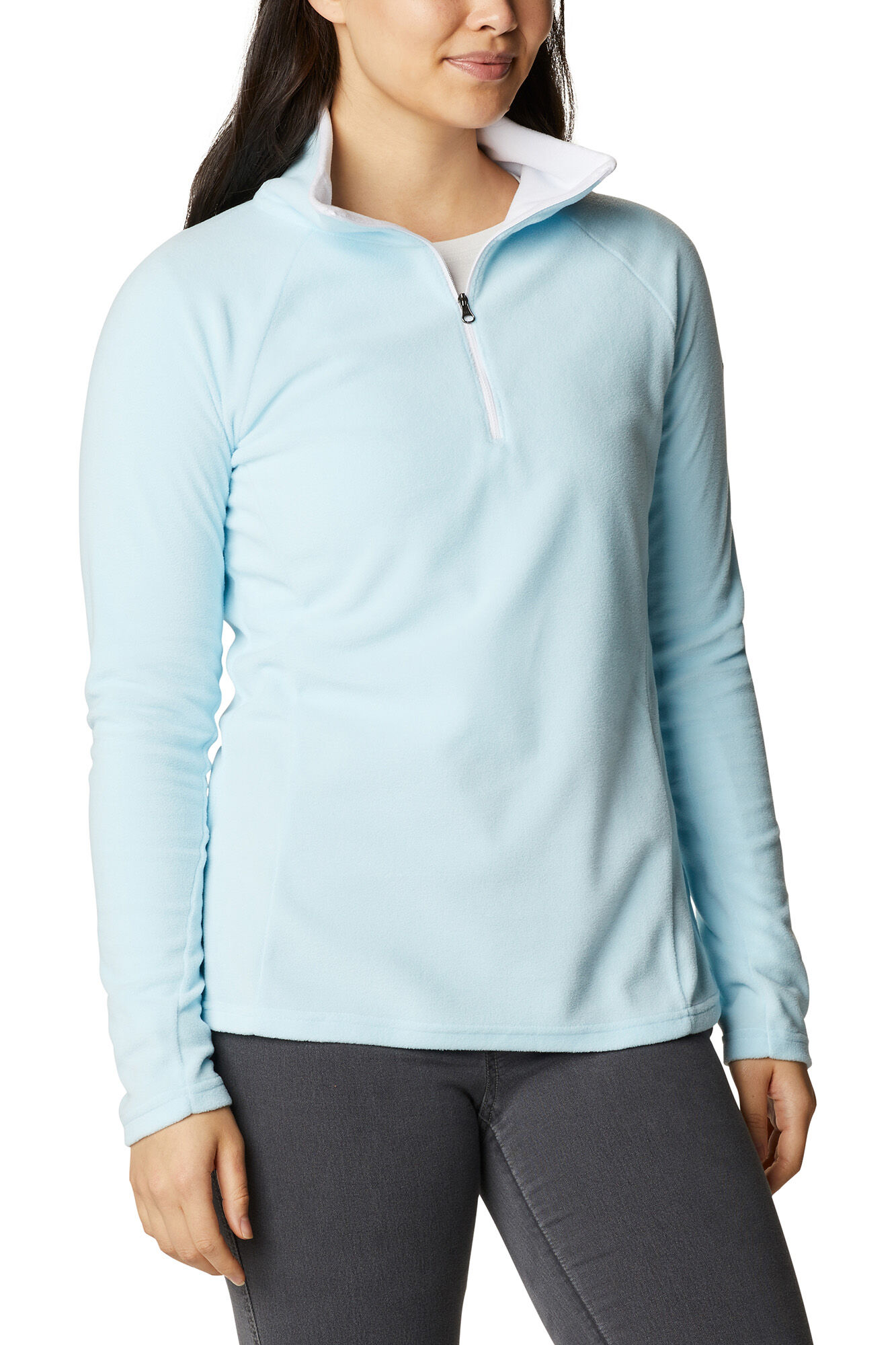 Casaco de lã polar Columbia Glacial™ IV com meio zíper - Azul