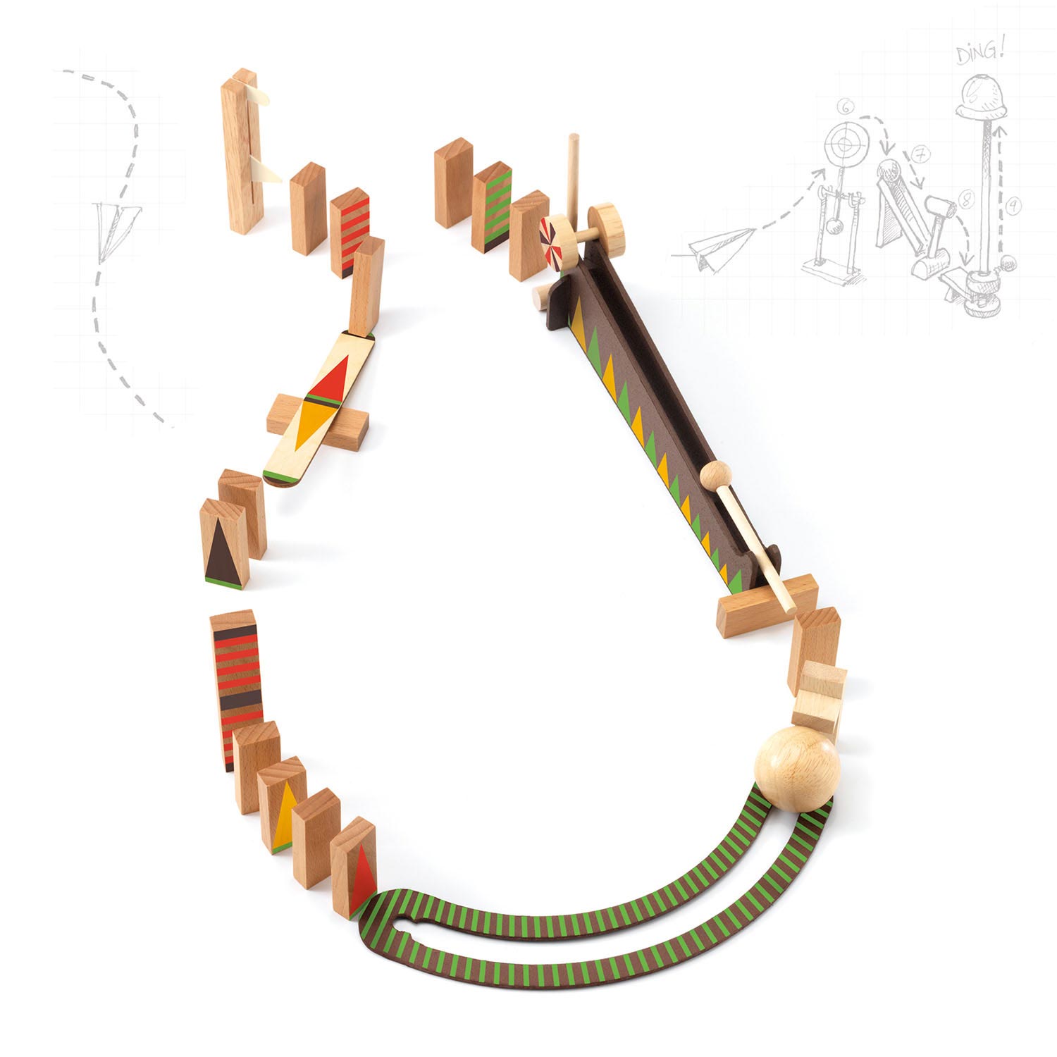 Djeco Zig & Go Action Reaction Baan, 27dlg.