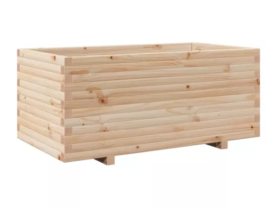 Jardinière bac lit surélevé bois marron 110 x 60 x 49.5 cm 02_0037377