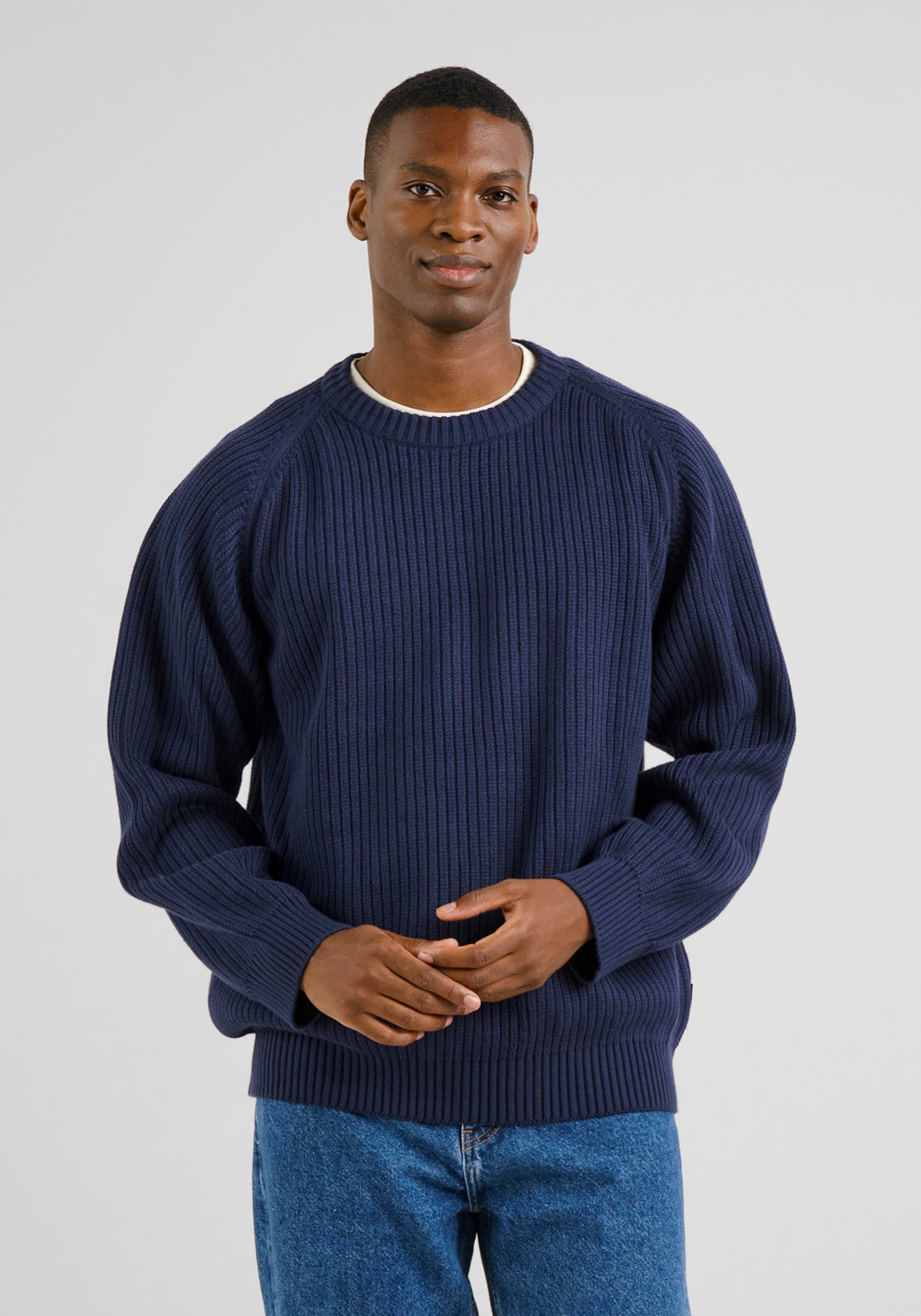 Dedicated Sweater Hakkas Knitted Navy Black Iris