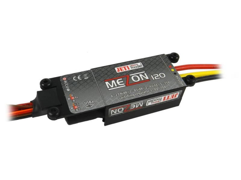 Jeti Brushless Regler MEZON 120 120A, 2-8S, S-BEC Brushless ESC für Flugmodelle mit BEC & Telemetrie