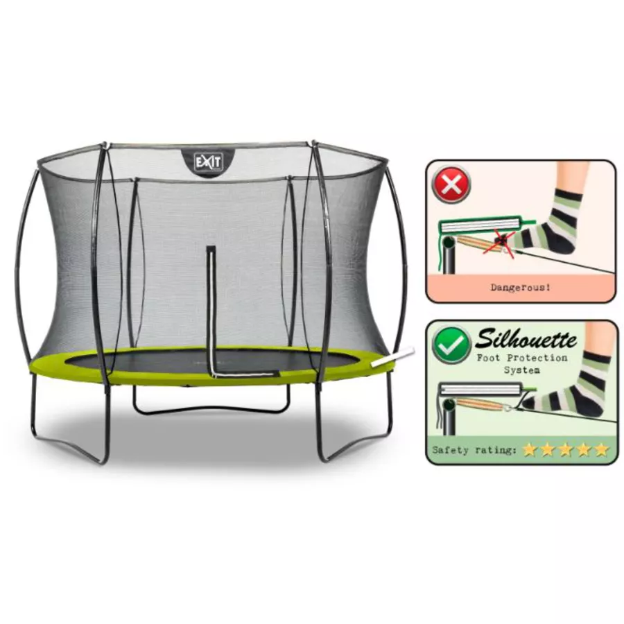 EXIT Trampolin Silhouette ø244cm - grün