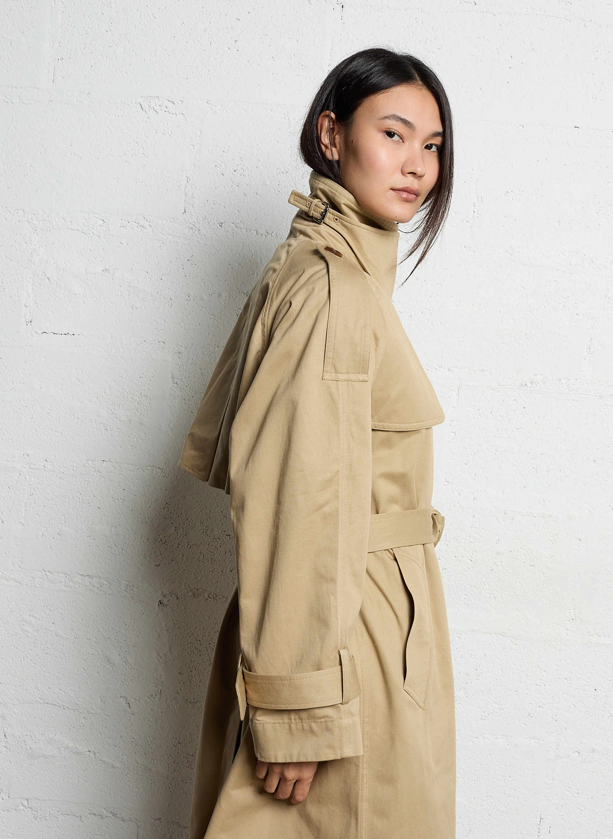 CARRIAGE - Trench long en coton | Beige