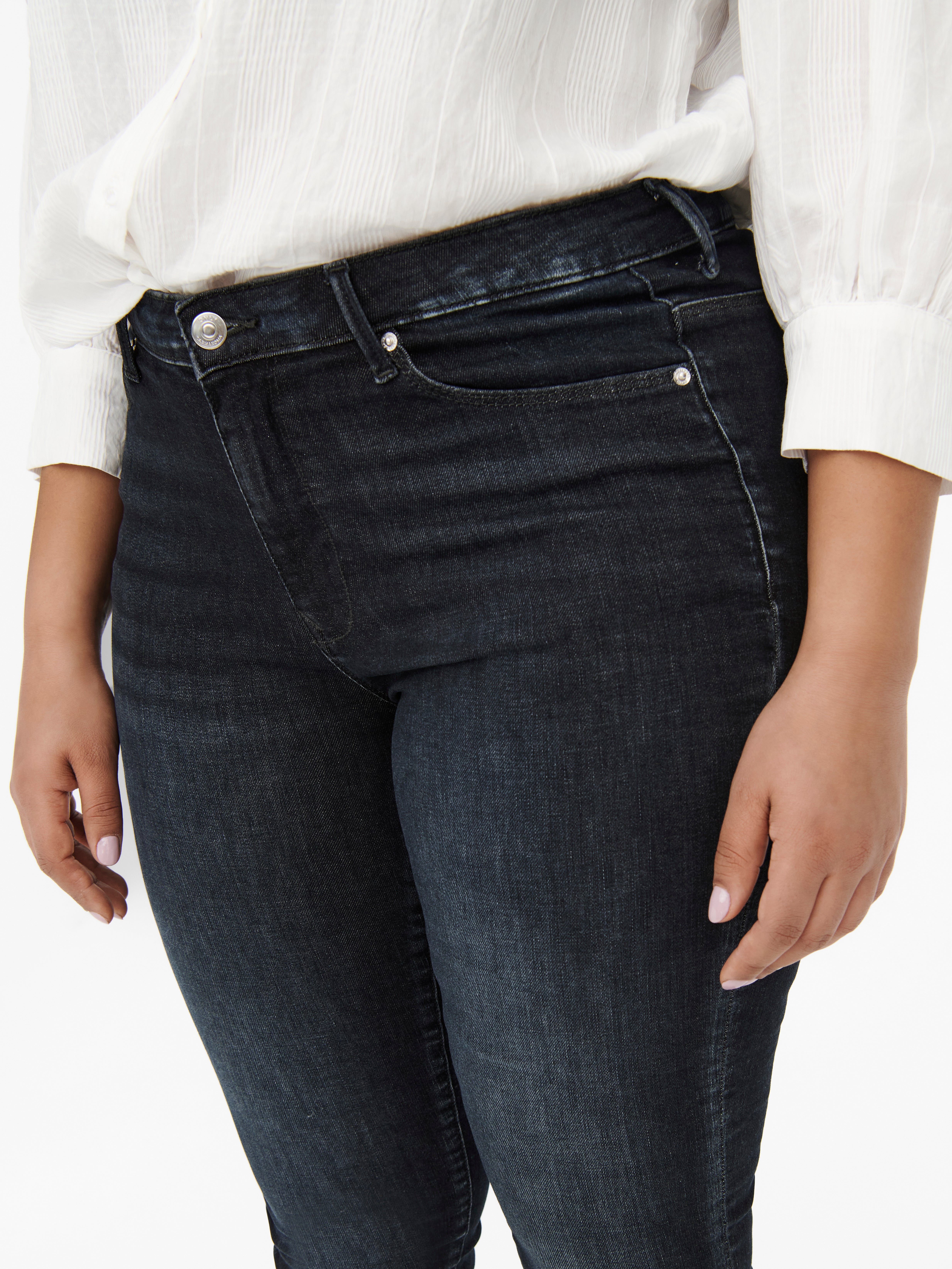 CARLORAL Mittlere Taille Skinny Fit Jeans Black