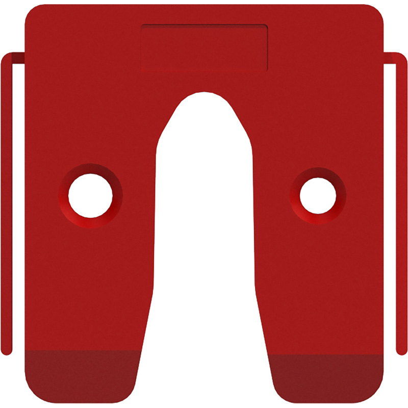 GB uitvulplaat met stelpootjes 5mm rood