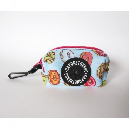 Porta-sacos de donuts CaponeTheDog para cães