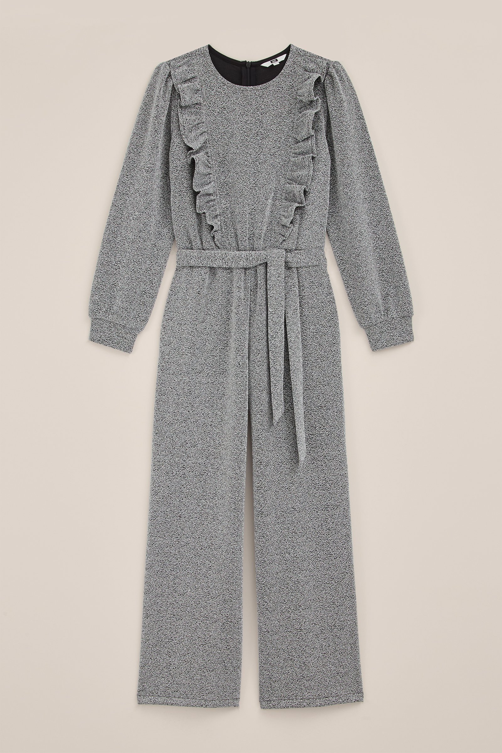 Meisjes jumpsuit met glittergaren WE Fashion Zilver