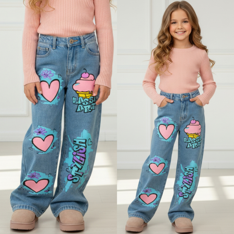 Ice Cream Love Denim Pants