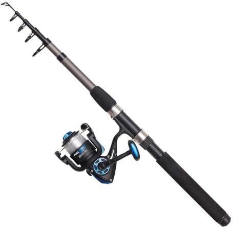 DAM - Full Tech - Tele Spinning Combo - Zwart/Grijs - Telescopische Hengel met Duurzame Molen