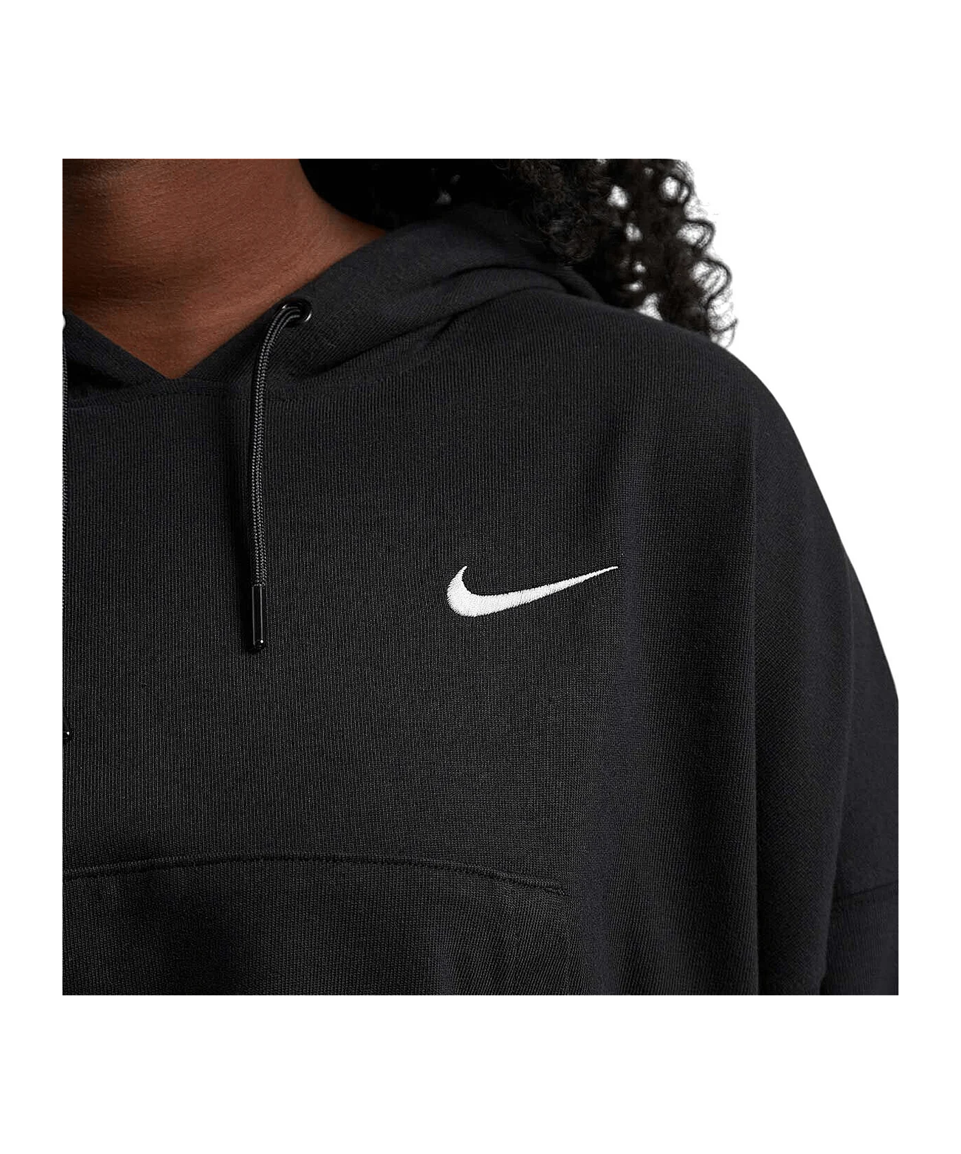 Nike Oversized Hoody Damen Schwarz Weiss F010