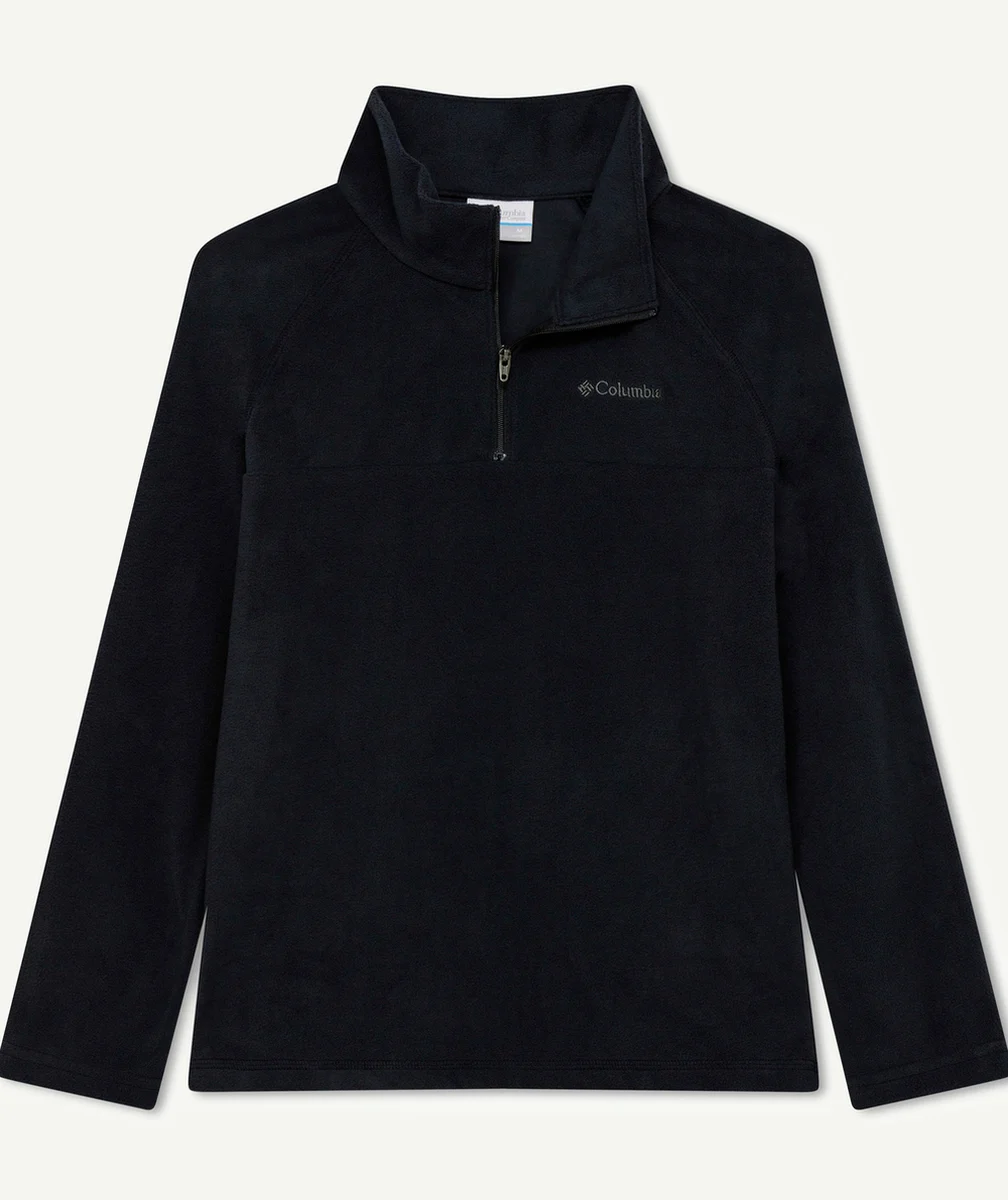 COLUMBIAPULL GARÇON EN POLAIRE À DEMI-ZIP GLACIAL NOIR