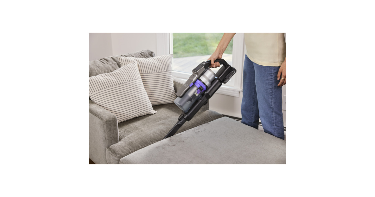 BLACK+DECKER18V 2.5Ah 4IN1 Steelstofzuiger  (Zwart/paars)