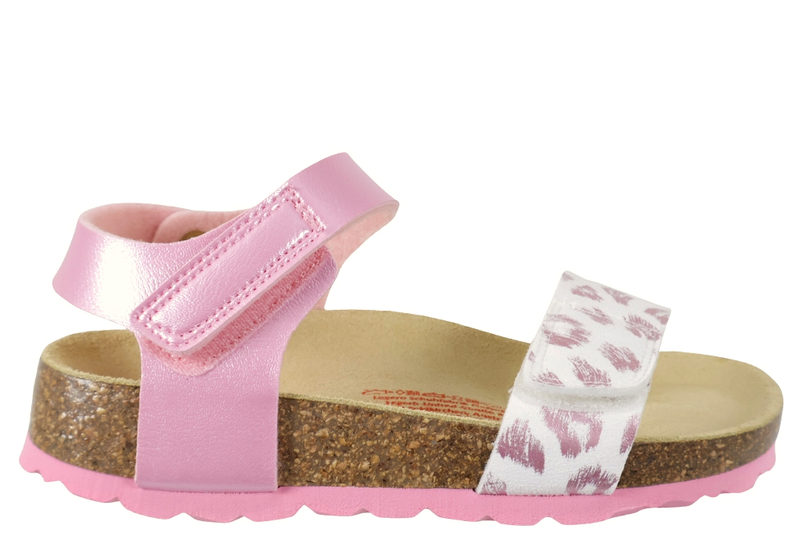 SUPERFIT SANDAL I LYSERØDT PU