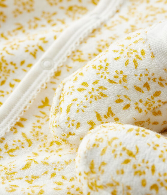 Ensemble nuit fleurs bébé en bouclette éponge toute douce