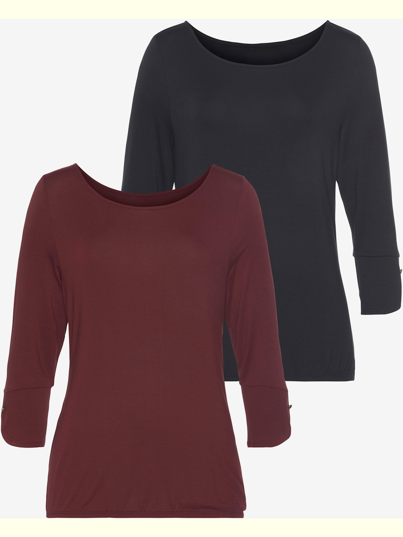 T-shirt à manches 3/4 lot de 2 t-shirts vivance