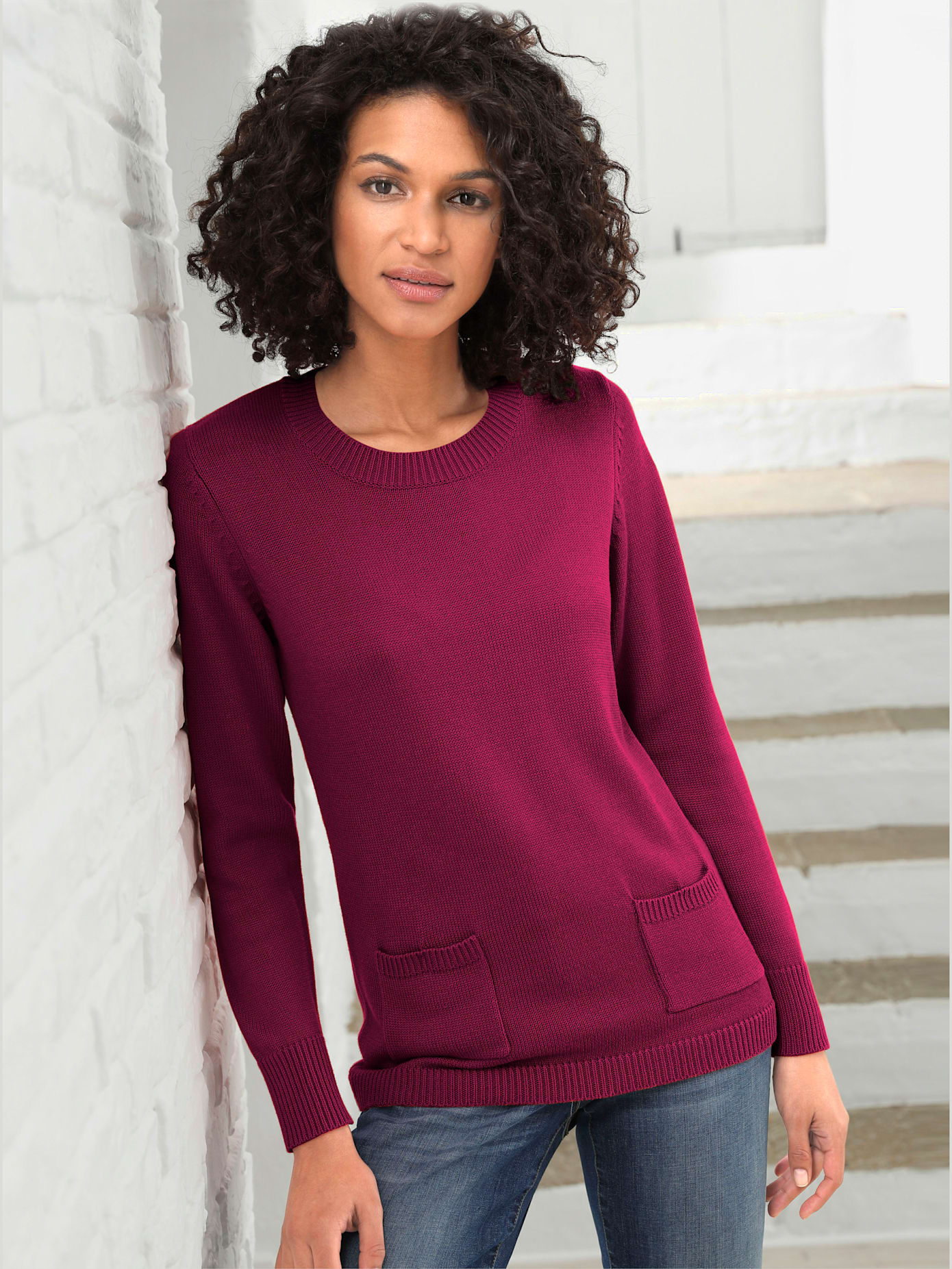 Pull encolure ronde différents coloris