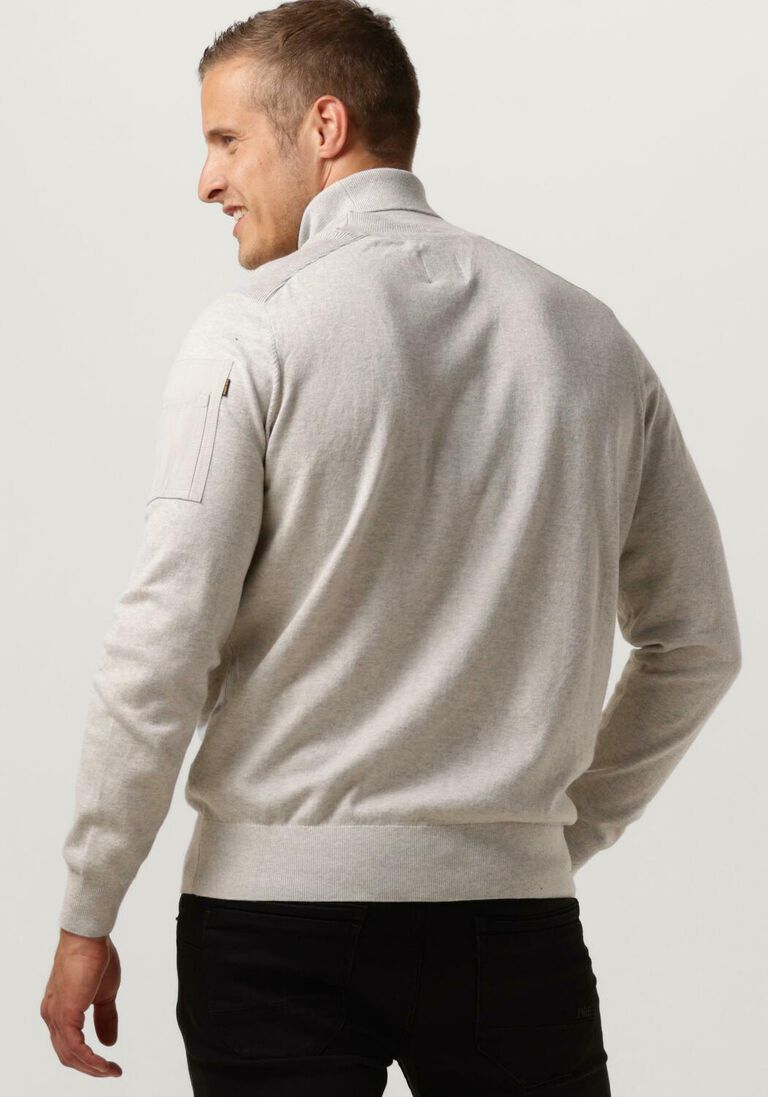 PME LEGEND lichtgrijze pme legend coltrui turtleneck cotton elite knit