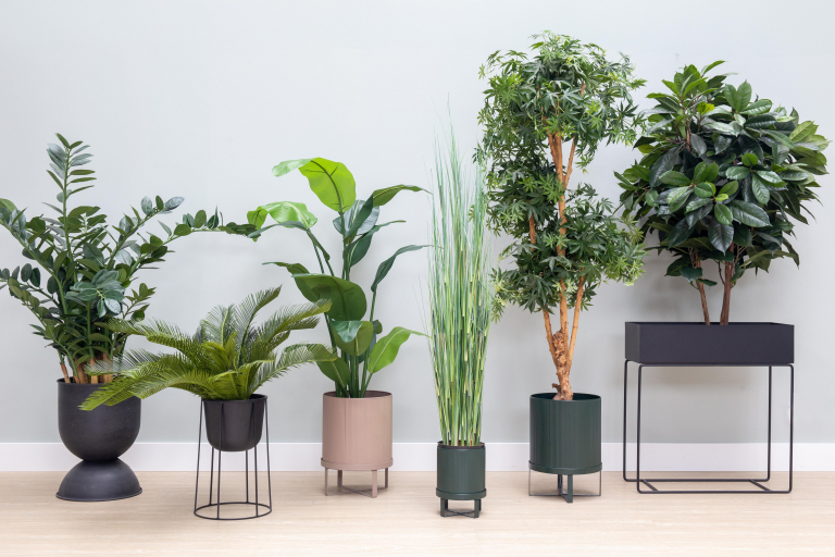 Ferm Living Hourglass plantenbak medium black