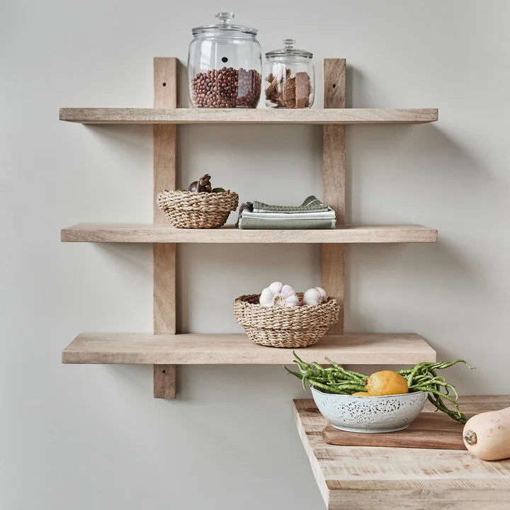 House Doctor - Set Regal, Mangobaumholz, natur