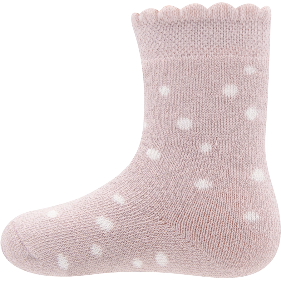 Ewers Babysöckchen 4er-Pack Thermo PunkteRingel rosa-blau
