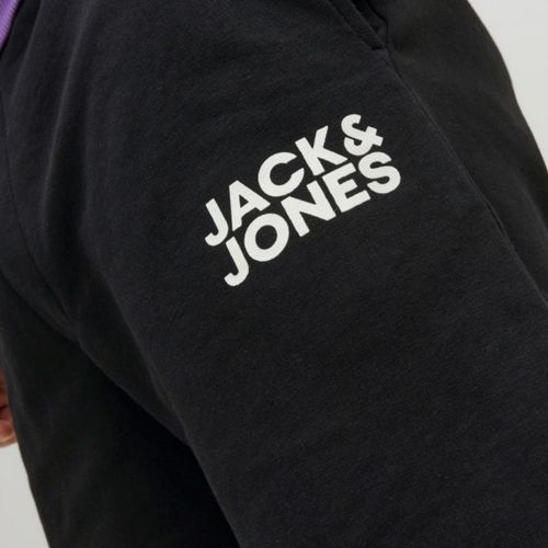 Jack & Jones - 12228920 JPSTNEWSOFT SWEAT SHORTS BEX SN BLACK Negro