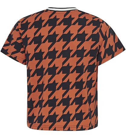 Hummel T-shirt - HMLChick - Navy/Orange m. Tern