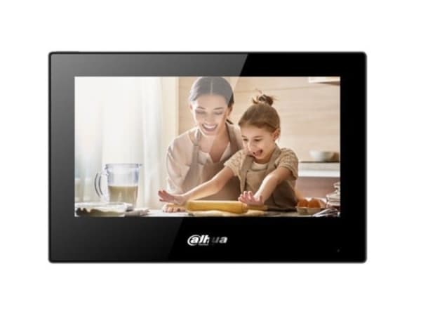 Dahua Pro Series - IP intercom station monitor - innendørs - trådløs, kablet - 802.11b/g/n - 10/100 Ethernet - svart