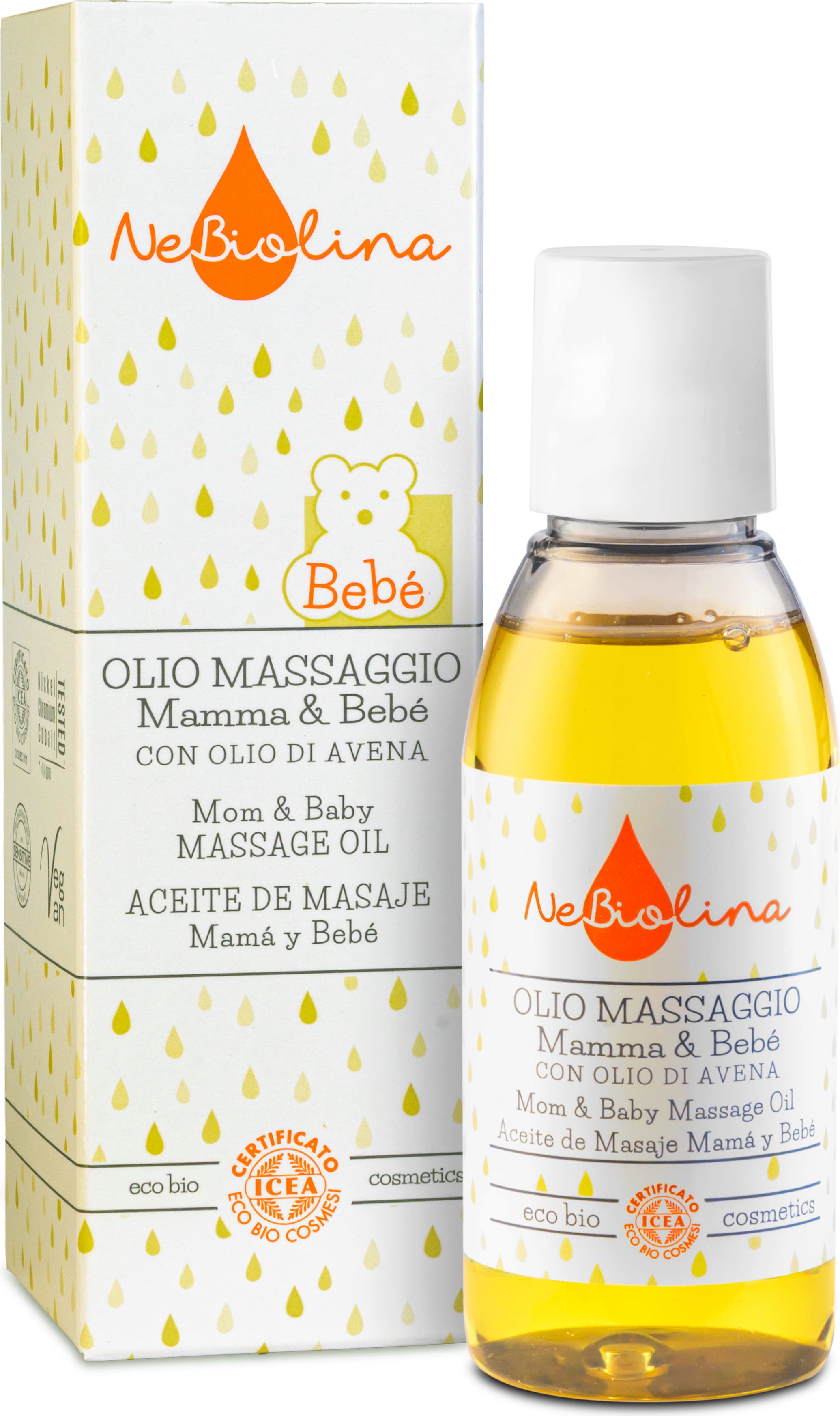 NeBiolina  Bebé Mom & Baby Massage Oil, 100 ml