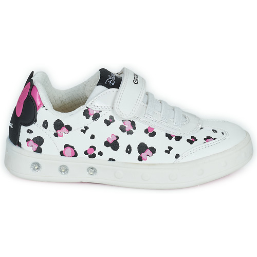 Geox - J SKYLIN GIRL - Blanc / Noir / Rose