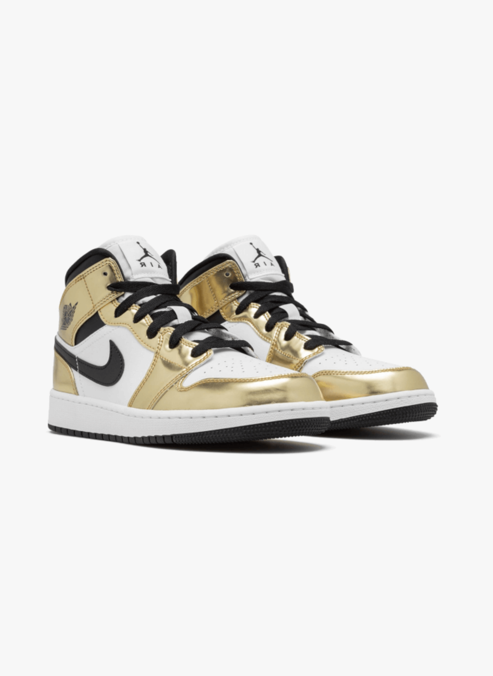 Air jordan 1 mid white metallic gold | Blanc