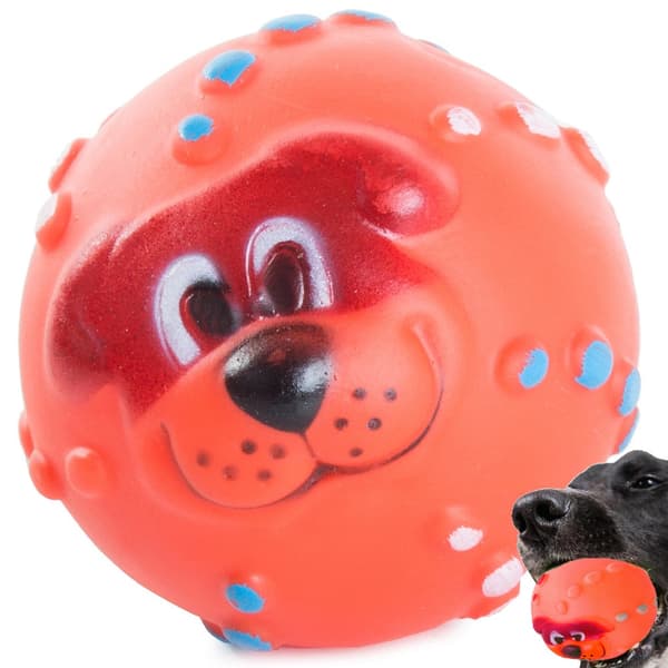 Hundeleke Ball / Gummiball - Leke for hunder som piper