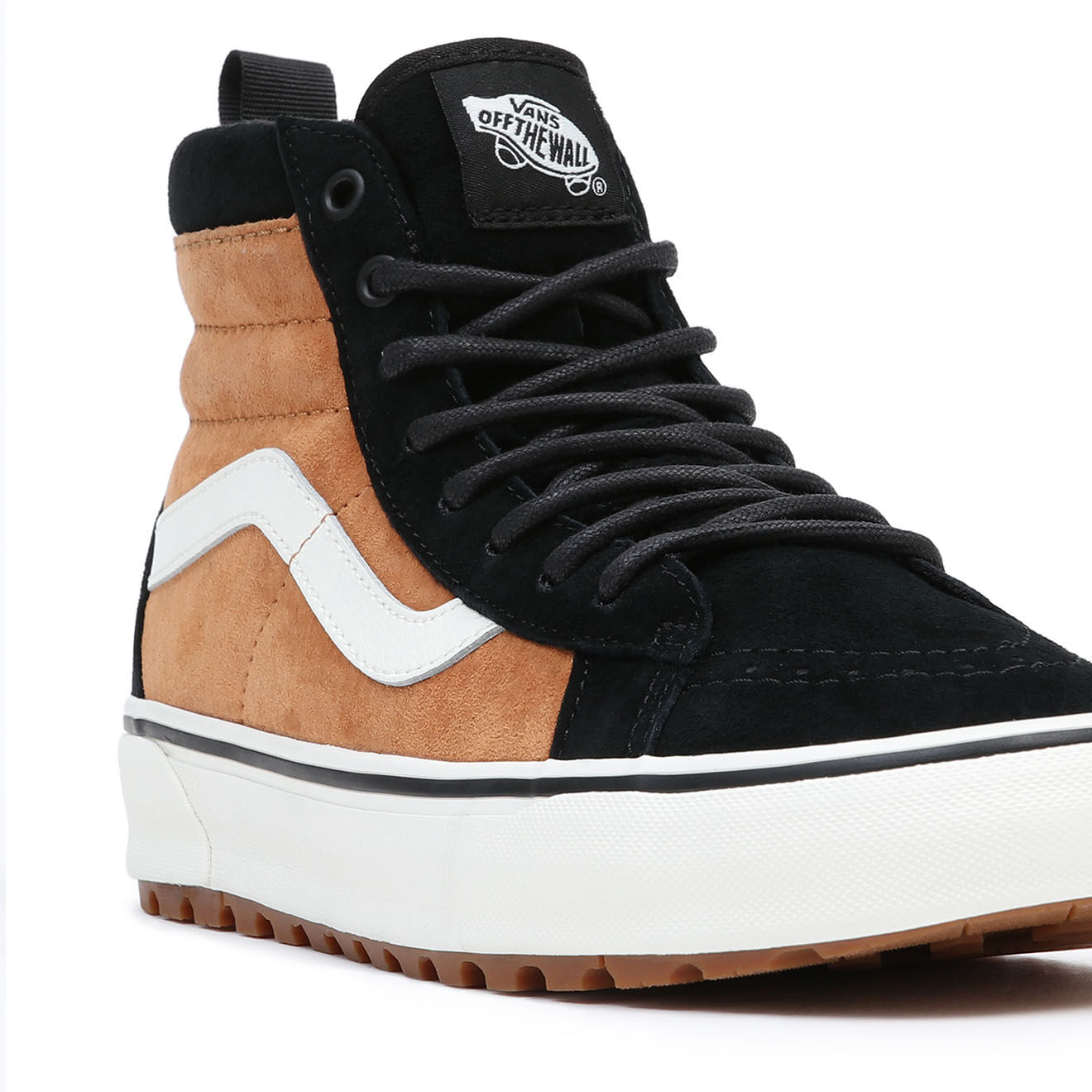 Vans Baskets en Velours de Cuir SK8-Hi MTE-1 noir/marron