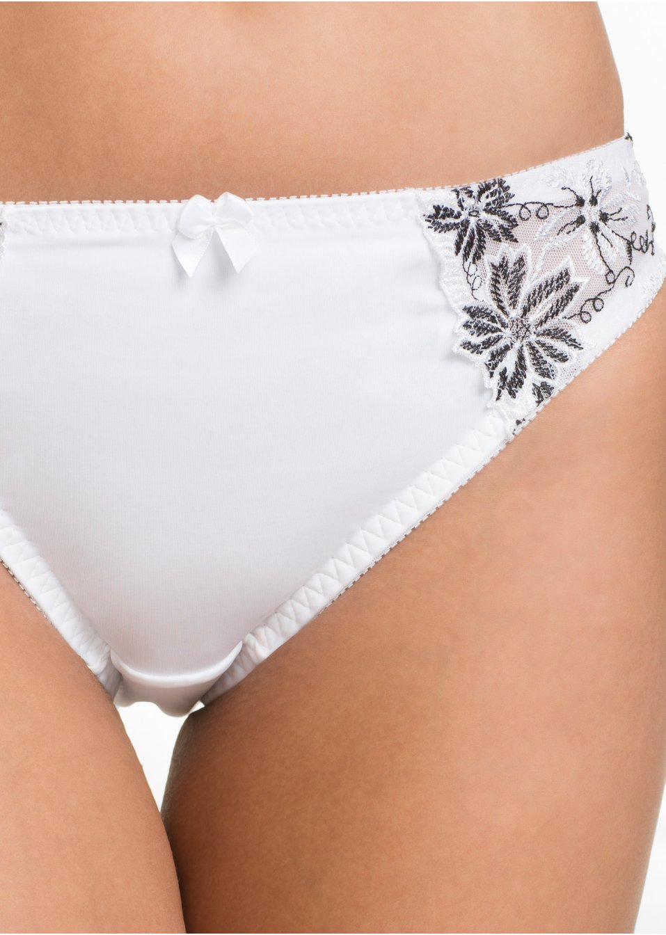 Lot de 2 slips avec broderie