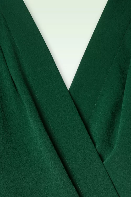 Rock N Romance Darla wikkelblouse in groen