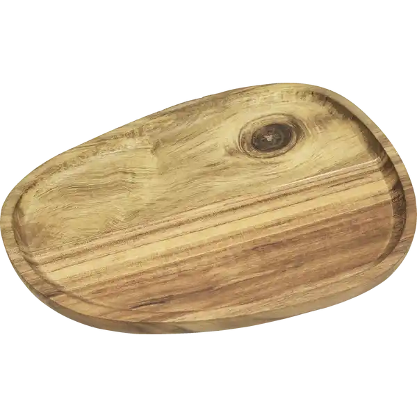 Deko-Tablett oval natur