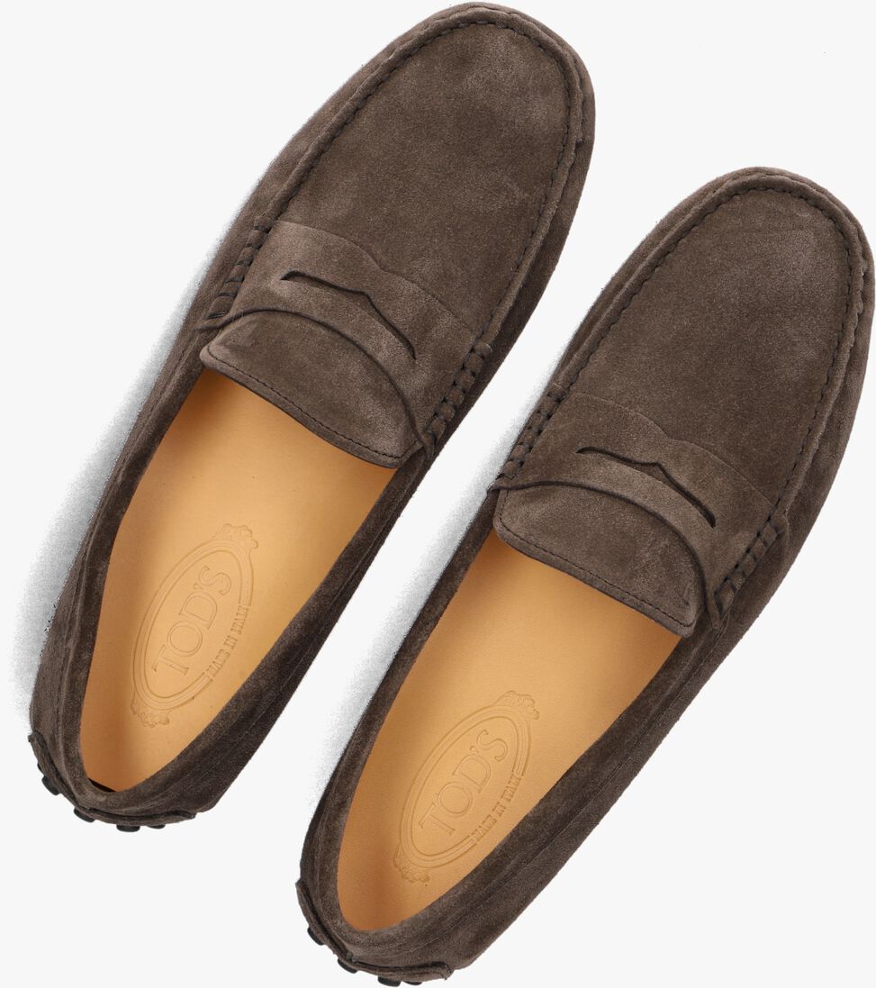 bruine tod's mocassins mocassino gommino 22l