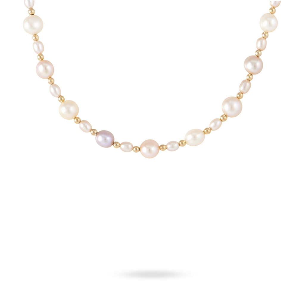 Collier Houne Or Jaune Perle De Culture
