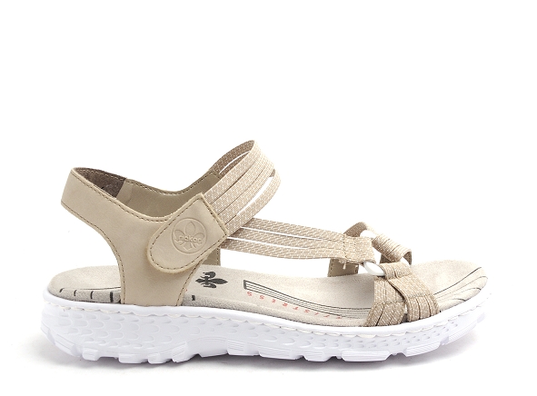 Rieker nu pieds plats femme 67878 beige