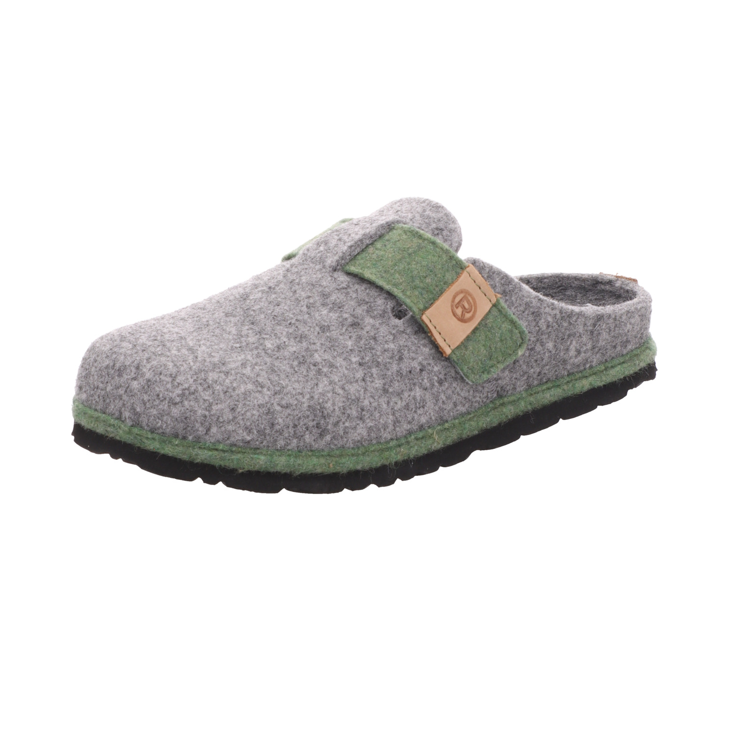 Rohde Damen-Pantoffel D.Meran Grau-Grün