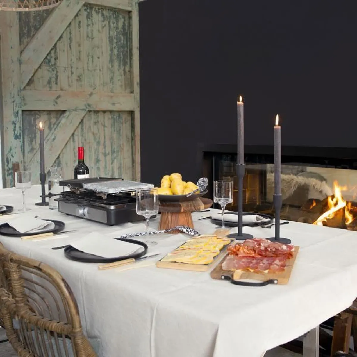 Livoo Raclette-Placha-Pierre de Cuisson