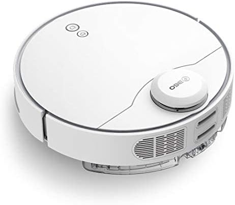 360 S9 Saugroboter mit Wischfunktion (Smarter Wassertank, Fernbedienung, 5200mAh, Ultraschallsensor, LDS, intelligente Navigation, App, 2650Pa Saugleistung, HEPA-Filter, Sperrzonen), weiß